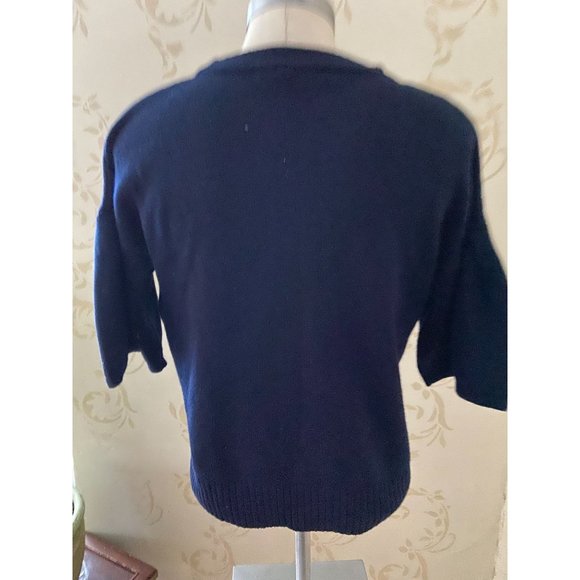 Tara Jarmon Wool Blend Beaded Sweater Ladies Medium - Picture 5 of 6